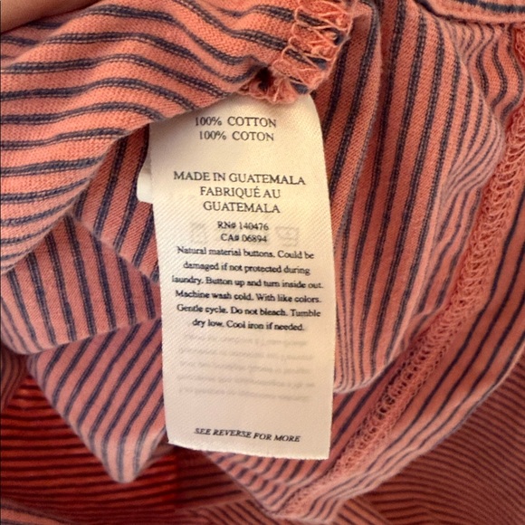 Faherty Brand Feeder Stripe Polo Sunrise Red/Navy XXL - Picture 7 of 8